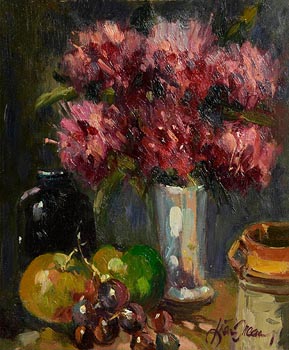 Liam Treacy, Still Life - Fruit and Flowers at Morgan O'Driscoll Art Auctions
