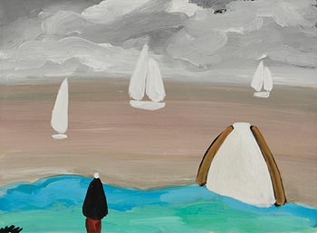 Markey Robinson, Shawlie by the Shore at Morgan O'Driscoll Art Auctions