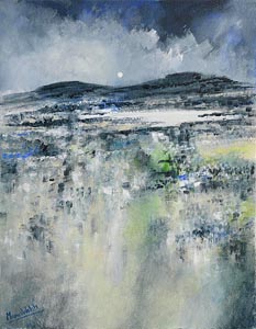 Manus Walsh, Moonlit Burren at Morgan O'Driscoll Art Auctions