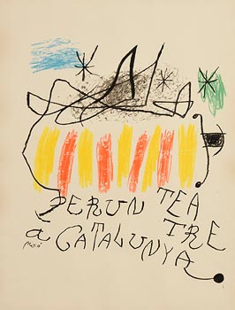 Joan Miro, For a Theatre in Catalunya (1973) at Morgan O'Driscoll Art Auctions