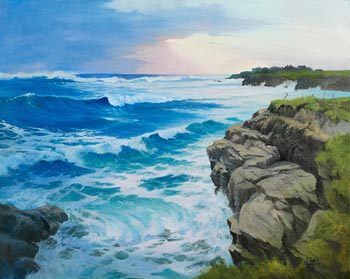 Annemarie Bourke, Stormy Evening, Spanish Point at Morgan O'Driscoll Art Auctions