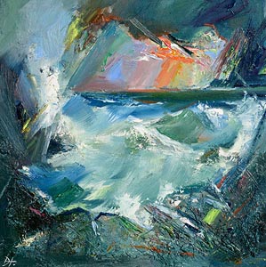Waves Breaking Achill IV (2023) at Morgan O'Driscoll Art Auctions
