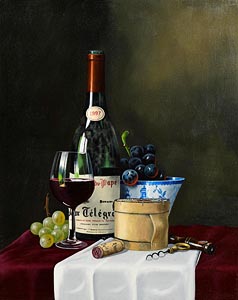 Peter Kotka, Rhone with Fruits and Cheese (1997) at Morgan O'Driscoll Art Auctions