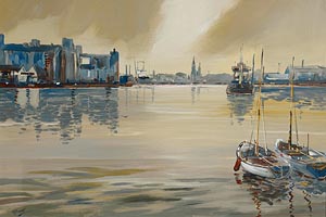 J.P. Rooney, Cork Harbour, River Lee, A Moment in Time at Morgan O'Driscoll Art Auctions