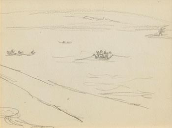 Jack Butler Yeats, The Pilot Boat at Morgan O'Driscoll Art Auctions