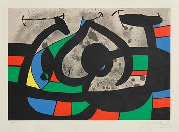 Joan Miro, Le Lzard aux Plumes D'Or (1971) at Morgan O'Driscoll Art Auctions