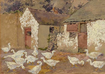 Lilian Lucy Davidson, Geese at Old Head at Morgan O'Driscoll Art Auctions