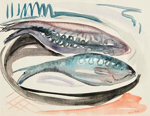 Nano Reid, Still Life - Fish on a Plate at Morgan O'Driscoll Art Auctions