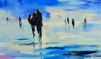 Paula McKinney, Evening Beach Stroll at Morgan O'Driscoll Art Auctions