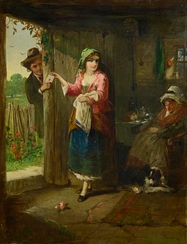 James Stephenson Craig (fl.1854-1860), The Stolen Interview at Morgan O'Driscoll Art Auctions