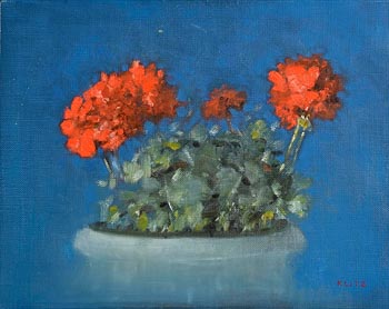 Anthony Robert Klitz, Red Flowers at Morgan O'Driscoll Art Auctions