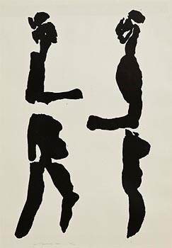 Louis Le Brocquy, Cuchulainn Confronting Ferdia (1970) at Morgan O'Driscoll Art Auctions