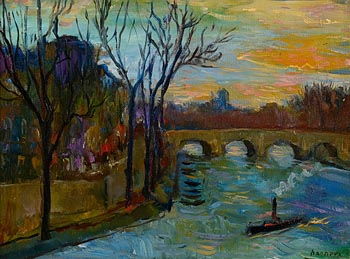 Paul Hannaux, On the Seine at Morgan O'Driscoll Art Auctions