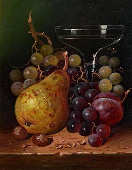 Raymond Campbell, Still Life - Grapes and Champagne at Morgan O'Driscoll Art Auctions