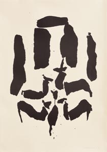 Louis Le Brocquy, Deer Among Dolmens (1969) at Morgan O'Driscoll Art Auctions