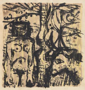 Colin Middleton, Nude, Tree and Bull at Morgan O'Driscoll Art Auctions