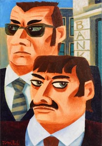 Graham Knuttel, The Kray Twins at Morgan O'Driscoll Art Auctions