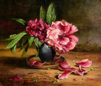 Mat Grogan, Peony Roses at Morgan O'Driscoll Art Auctions
