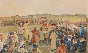Jack Butler Yeats, Bungay Races (1896) at Morgan O'Driscoll Art Auctions