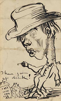 Sir William Orpen, Self Portrait - I've Given Up Drink at Morgan O'Driscoll Art Auctions