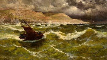 Thomas Rose Miles, Squally Weather, Blackgang, off the Catherines at Morgan O'Driscoll Art Auctions