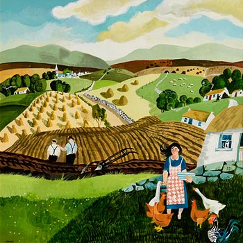 Desmond Kinney, Harvest Time at Morgan O'Driscoll Art Auctions