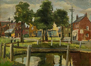 Stanhope Alexander Forbes, View from the Village Pond at Morgan O'Driscoll Art Auctions
