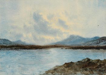 Percy French, Lake and Mountains, Connemara at Morgan O'Driscoll Art Auctions