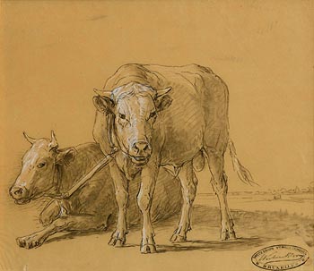 Eugene Joseph Verboeckhoven, Oxen at Morgan O'Driscoll Art Auctions
