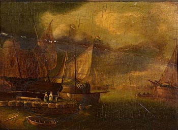 After Esaias Van De Velde, Ships in Port at Morgan O'Driscoll Art Auctions