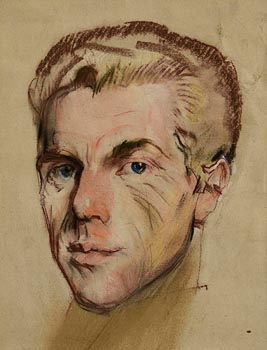 Sean Keating, Portrait of a Young Man at Morgan O'Driscoll Art Auctions