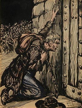 Jack Butler Yeats, Beggar at the Door at Morgan O'Driscoll Art Auctions