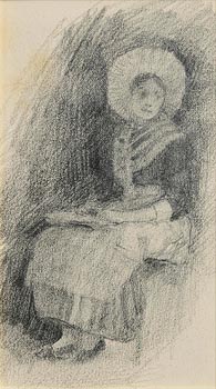 John Butler Yeats, Seated Lady at Morgan O'Driscoll Art Auctions