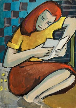 Arthur Armstrong, Girl Reading at Morgan O'Driscoll Art Auctions