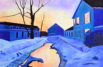 Mary Burke, New England Sunset (1994) at Morgan O'Driscoll Art Auctions