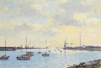 James Longueville, Dublin Docks at Morgan O'Driscoll Art Auctions
