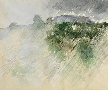 Terence P. Flanagan, Rain on a Hillside (1982) at Morgan O'Driscoll Art Auctions