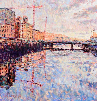 Arthur K. Maderson, The Lee, Cork, Point of Sunset at Morgan O'Driscoll Art Auctions