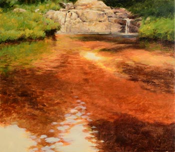 Trevor Geoghegan, The Red Pool, Wicklow (1998) at Morgan O'Driscoll Art Auctions