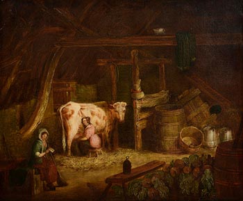 James Ward, Milking Time at Morgan O'Driscoll Art Auctions