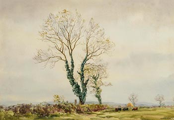 Frank J. Egginton, Cattle Grazing Under An Ash Tree at Morgan O'Driscoll Art Auctions