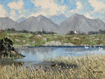 Mabel Young, Lake and Mountains at Morgan O'Driscoll Art Auctions