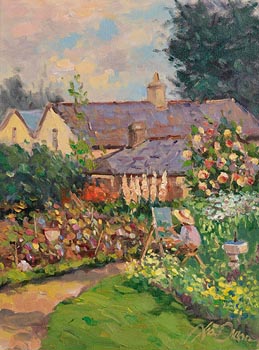 Liam Treacy, The Cottage Garden at Morgan O'Driscoll Art Auctions