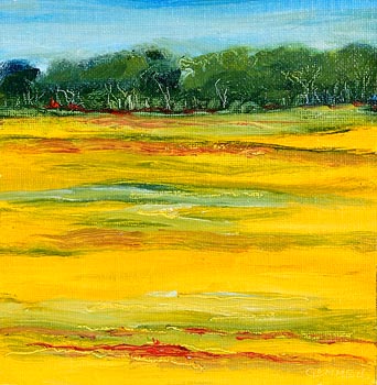 Michael Gemmell, Yellow Field, Greystones at Morgan O'Driscoll Art Auctions