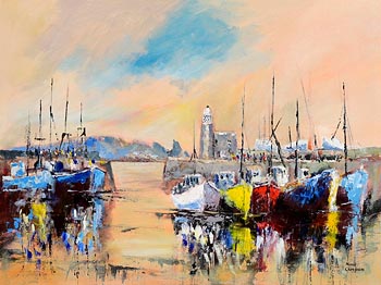 Niall Campion, Howth Harbour, Co. Dublin (2023) at Morgan O'Driscoll Art Auctions
