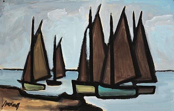 Markey Robinson, Boats by the Shore at Morgan O'Driscoll Art Auctions