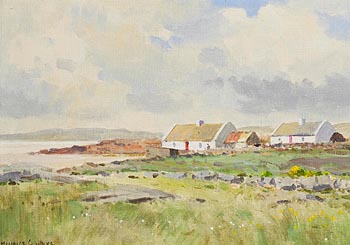 Maurice Canning Wilks, Cottages, Ballyconneely, Clifton, Connemara at Morgan O'Driscoll Art Auctions