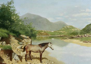 Patrick Hennessy, Pony on the Strand at Morgan O'Driscoll Art Auctions