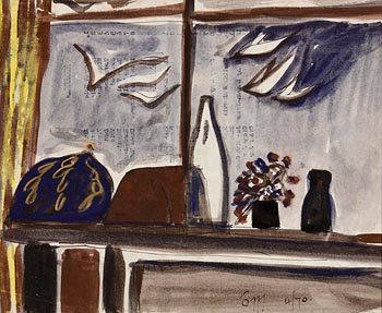 Tony O'Malley, Still Life at Window (1970) at Morgan O'Driscoll Art Auctions