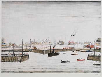 Laurence Stephen Lowry, The Harbour (1972) at Morgan O'Driscoll Art Auctions